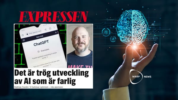 ⏩ In Expressen: Fast progress is safer than slow