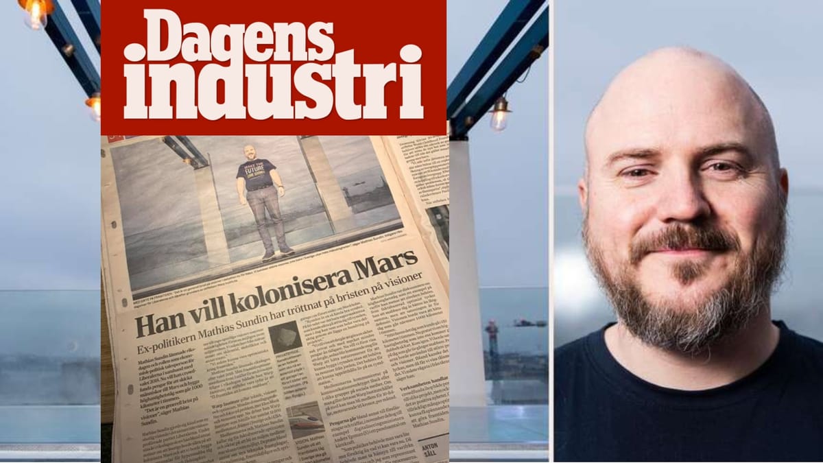 📰 Interview In Dagens Industri